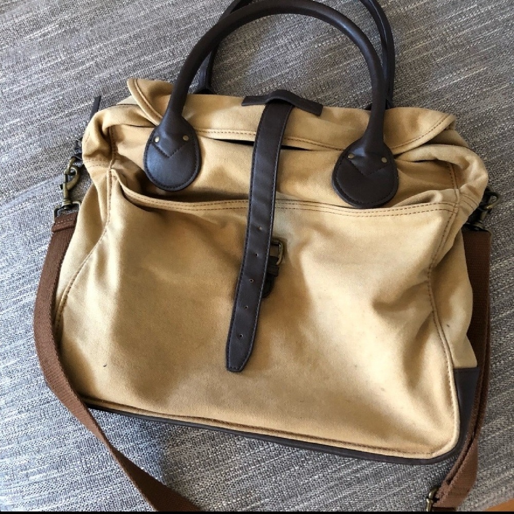 J. Crew Tan Messenger Bag